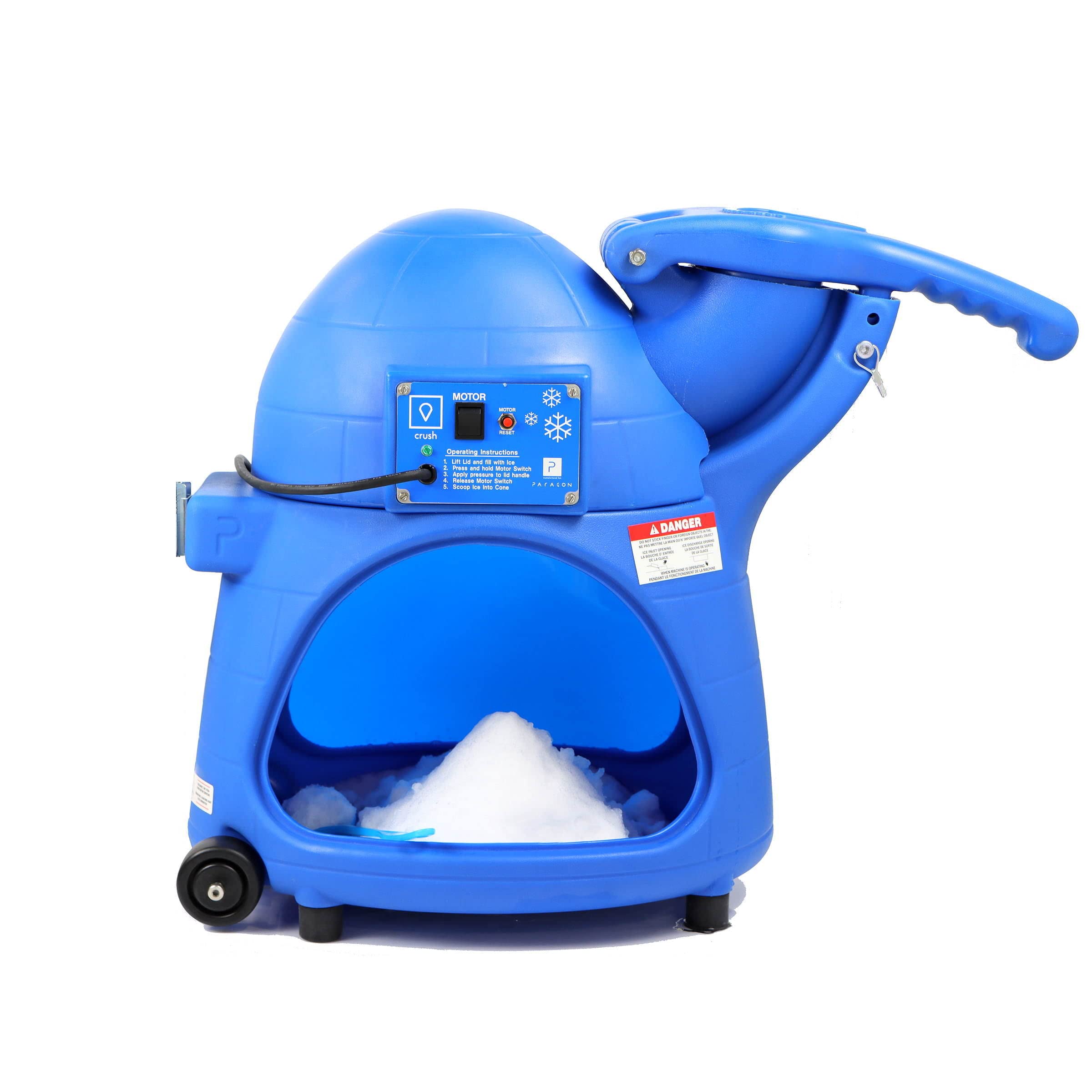 Commercial Snow Cone Machine - Heavy Duty Shaved Ice Maker for Professional Concessionaires | Perfect for Carnivals, Fairs, and Outdoor Events