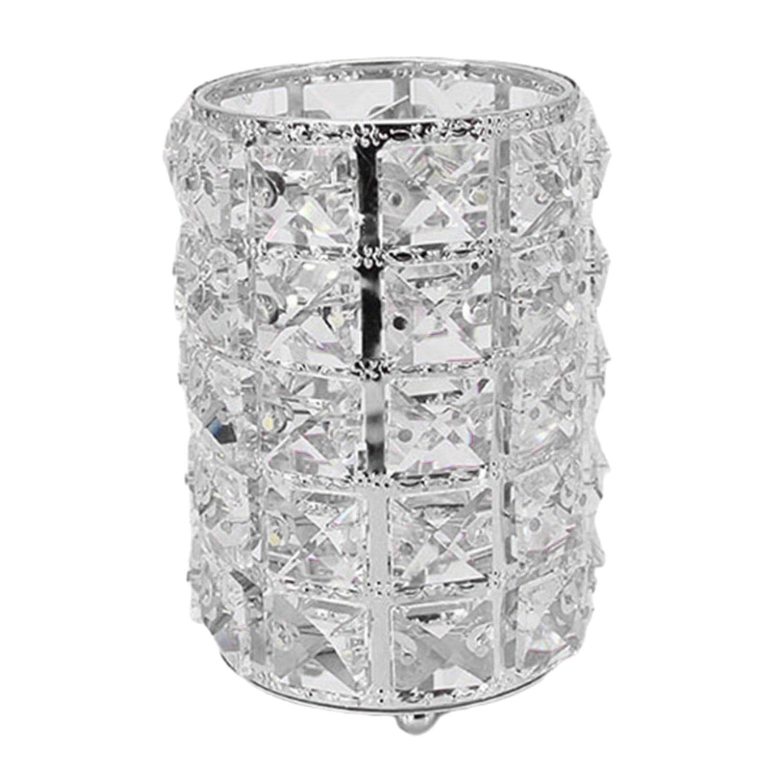 UBERSWEET® Makeup Brush Holder & Organizer - Silver Cosmetic Brush Cup for Makeup Brushes, Eyebrow Pencils & Jewelry Storage | Perfect for Vanity, Bathroom & Travel Beauty Organization