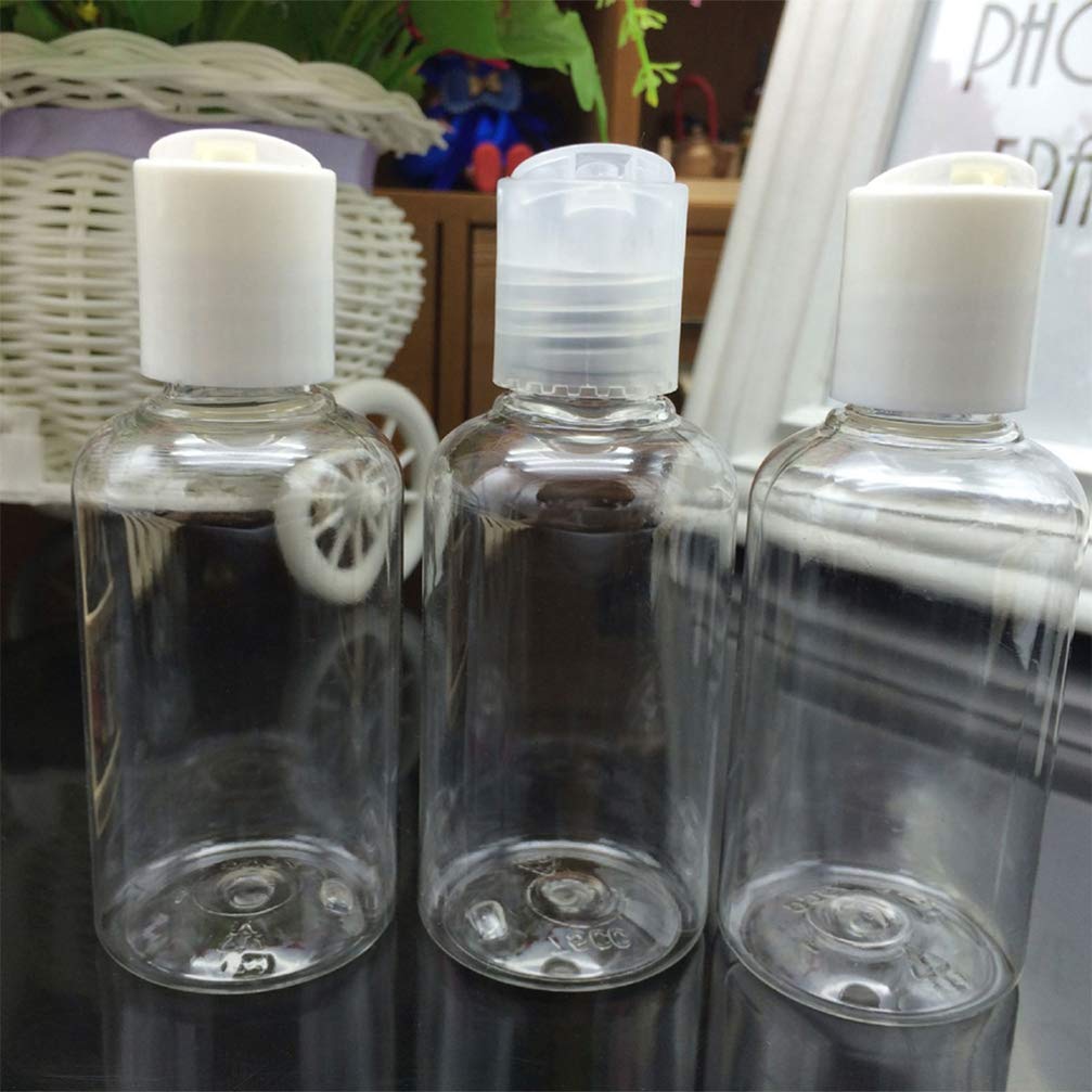 15PCS Clear Travel Bottles Set - Refillable Leak-Proof Cosmetic Containers for Shampoo, Lotion & Toiletries | Perfect for Air Travel, Gym & Vacation