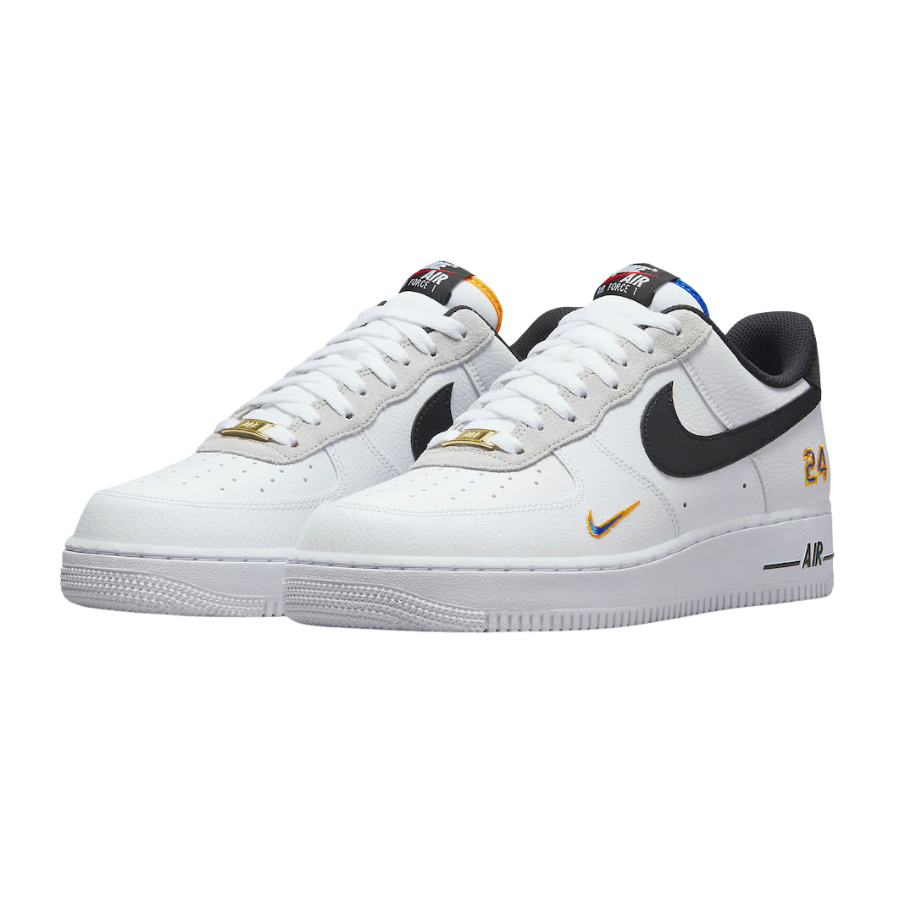 Nike Air Force 1 Low Ken Griffey Jr. & Sr. Swingman Sneakers - White/Lyon Blue/University Gold/Black | Retro Basketball Shoes for Men, Casual Streetwear & Sports Fashion