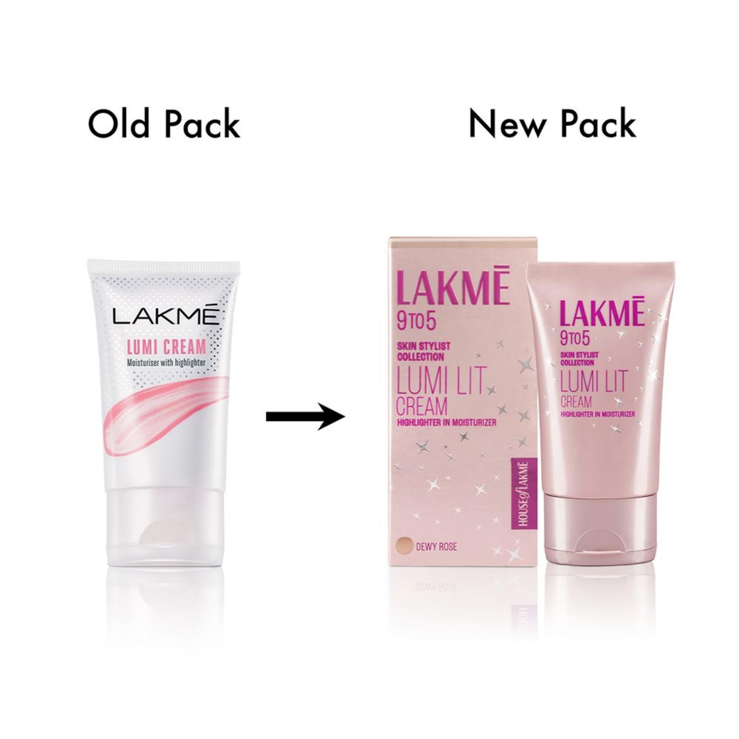 LAKMÉ Lumi Skin Cream Dew Rose 60G - Hydrating Face Moisturizer for Glowing Skin | Day & Night Cream for Dry & Dull Skin | Perfect for Daily Skincare Routine & Makeup Prep
