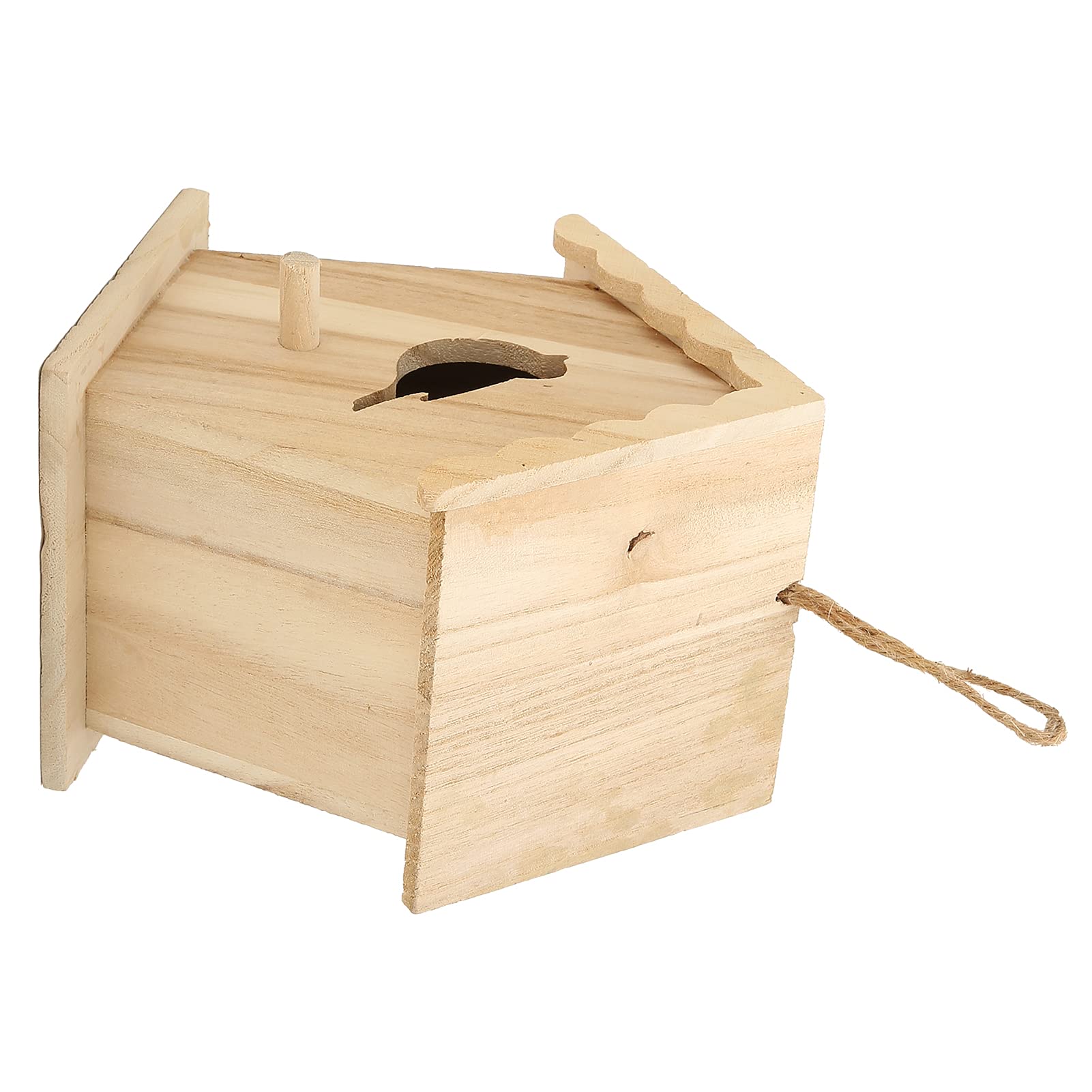Handmade Wooden Bird House for Outdoor & Indoor Use - DIY Garden Decoration, Backyard Bird Feeder, Home Decor Gift for Nature Lovers | Perfect for Gardens, Patios, and Balconies