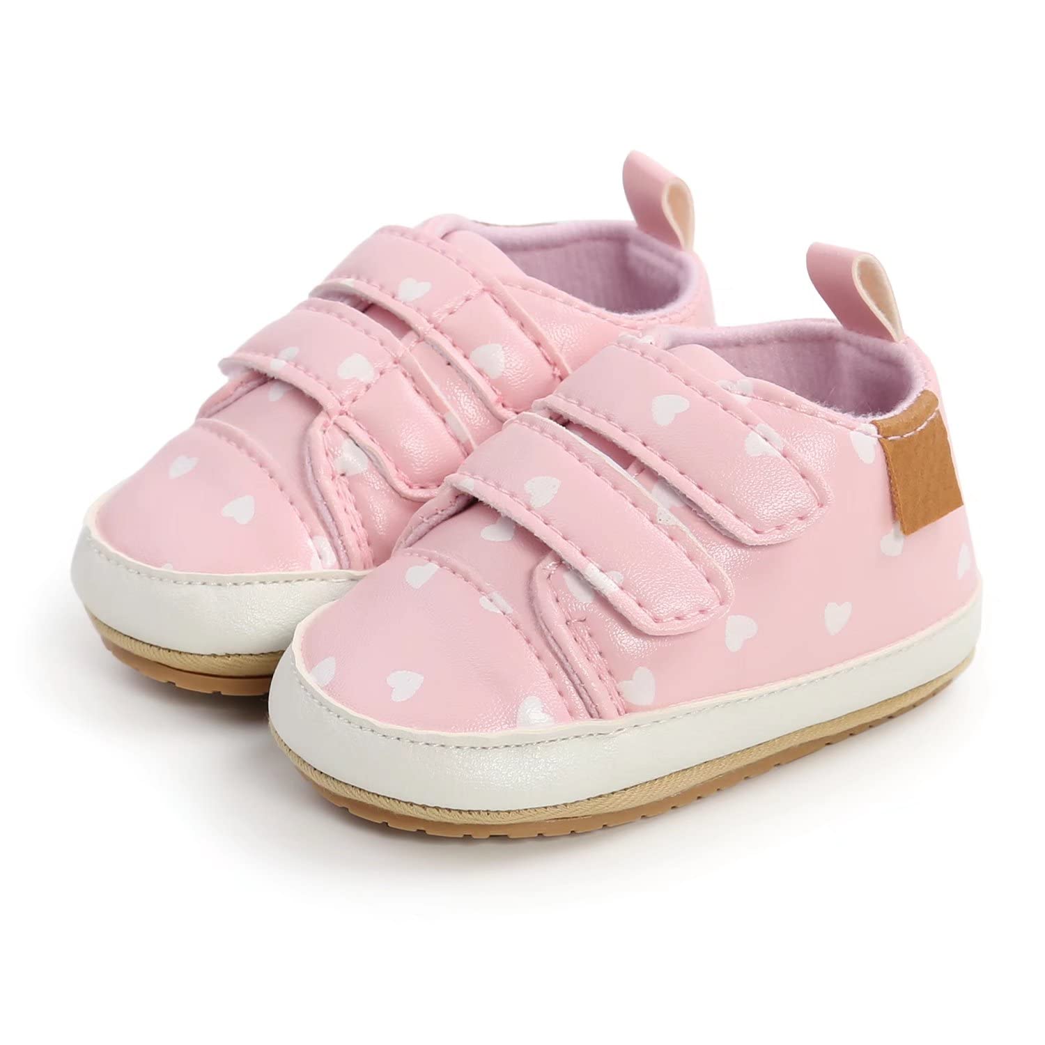 Non-Slip Rubber Sole High-Top PU Leather Sneakers - First Walking Shoes for Baby Boys & Girls (Infant, Toddler, Newborn) - Perfect for Indoor Play, Outdoor Adventures & Special Occasions