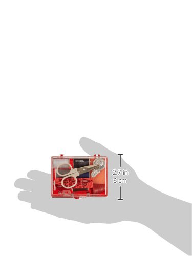 Allary Travel Sewing Kit - Portable Needle Threader Set with 42 Pieces for Emergency Repairs, Perfect for Camping, Hiking & Business Trips