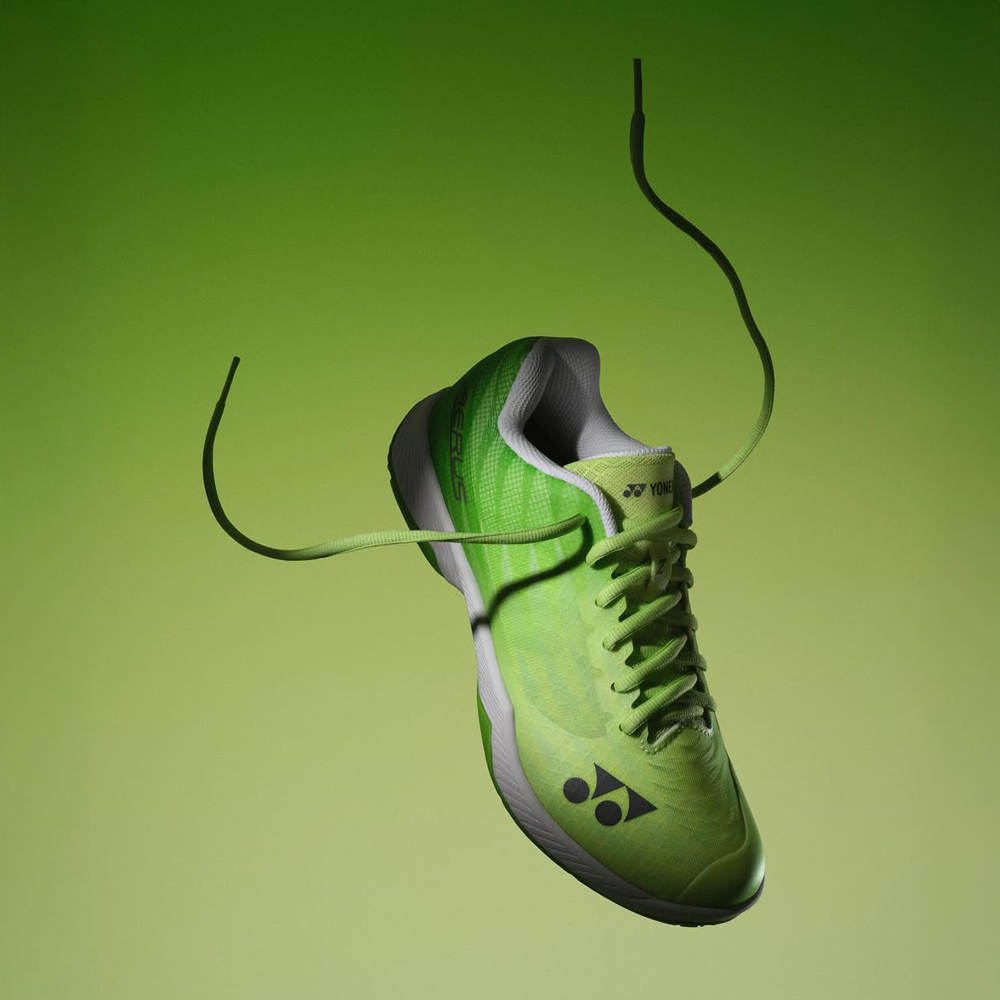 Yonex Power Cushion Aerus Z2 Women's Badminton Shoes - Lightweight & Cushioned for Court Sports (Flash Green) - Perfect for Indoor Badminton, Tennis & Squash Games