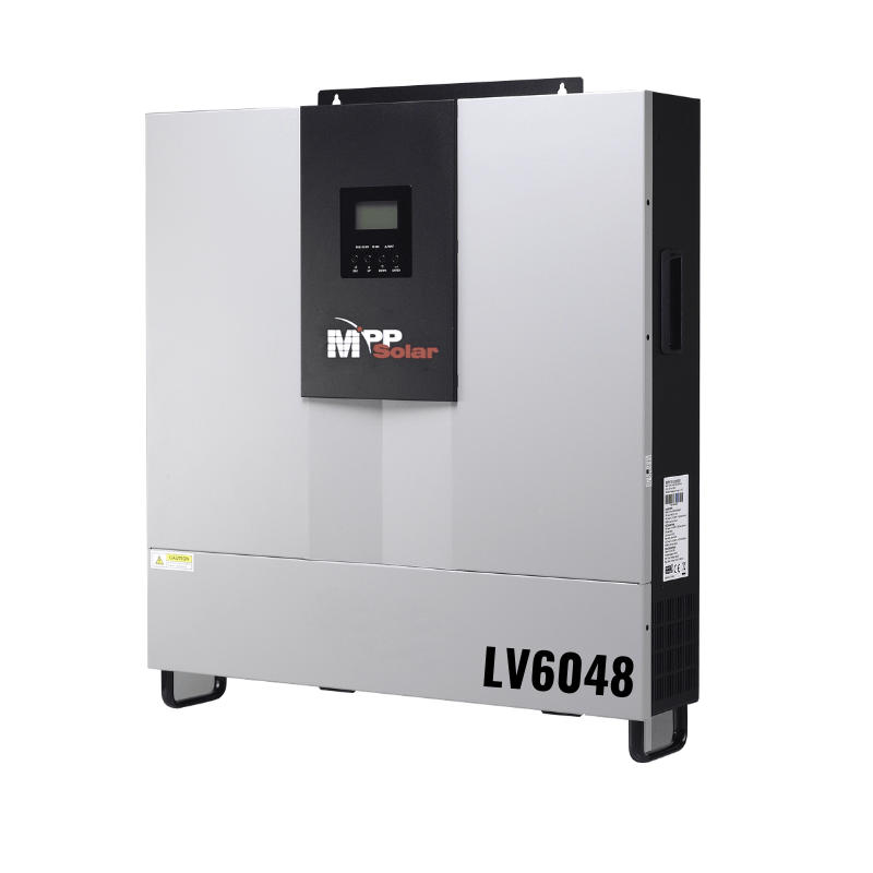 MPP Solar LV6048 6000W 48V Hybrid Solar Inverter with 120V/240V Split Phase Output | 8000W Solar Input & Dual MPPT Charger | Ideal for Off-Grid Homes, RVs, and Emergency Backup Power