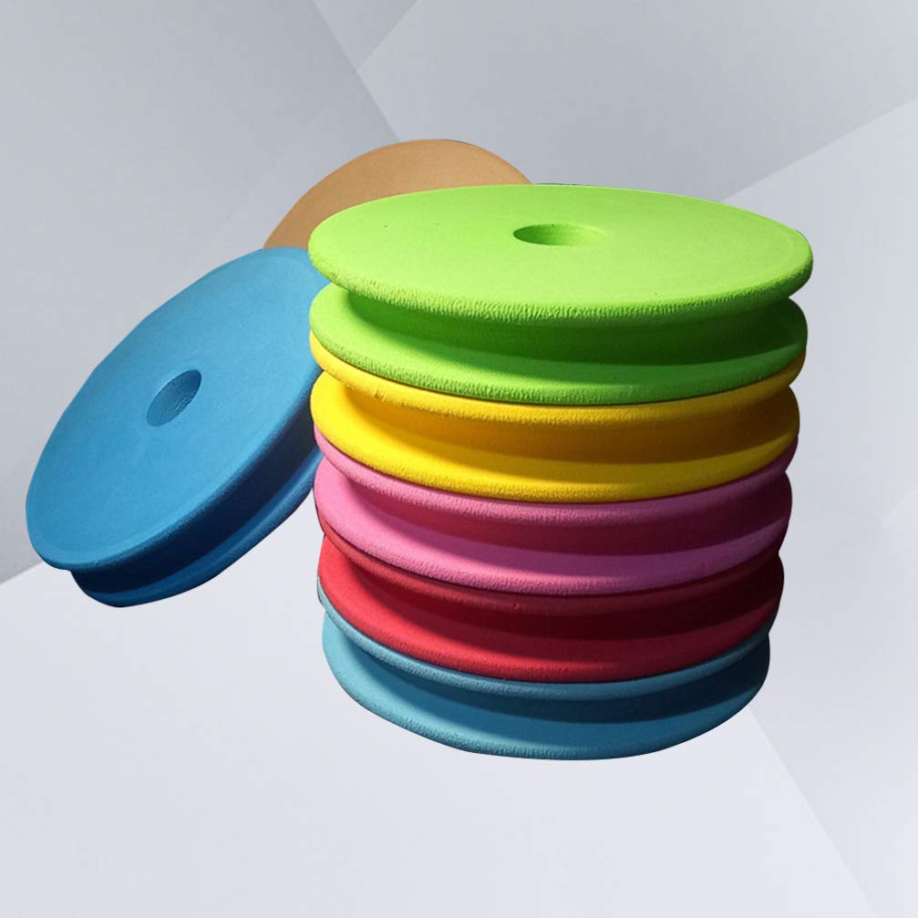 10pcs Fishing Line Spools - Foam Spool Winding Plates for Fishing Leaders & Snell Rigs (Random Colors) | Great for Freshwater & Saltwater Fishing, DIY Tackle Organization