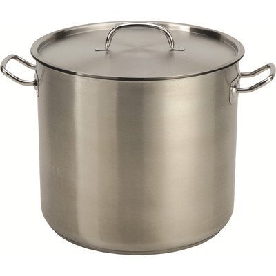 24 Quart Stainless Steel Stock Pot with Lid - Heavy Duty Cooking Pot for Soups, Stews, Pasta & Canning | Commercial & Home Kitchen Use | Prime Pacific