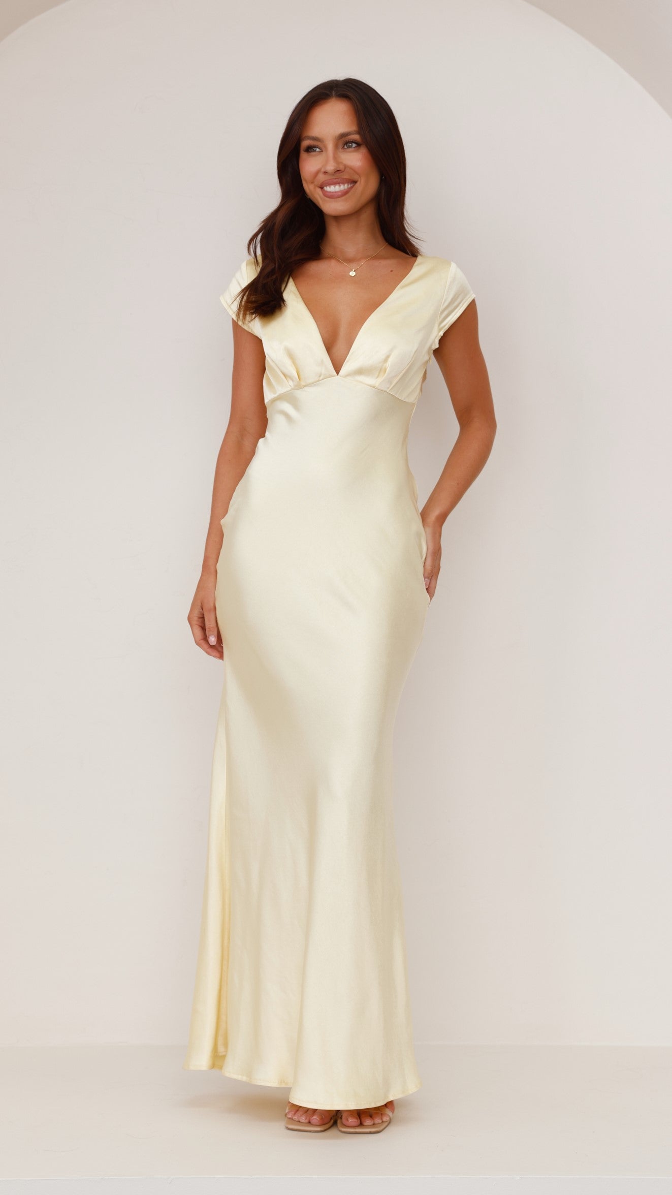 Amelia Maxi Dress for Women - Flowy Long Summer Dress in Yellow | Perfect for Beach, Vacation, and Casual Outings