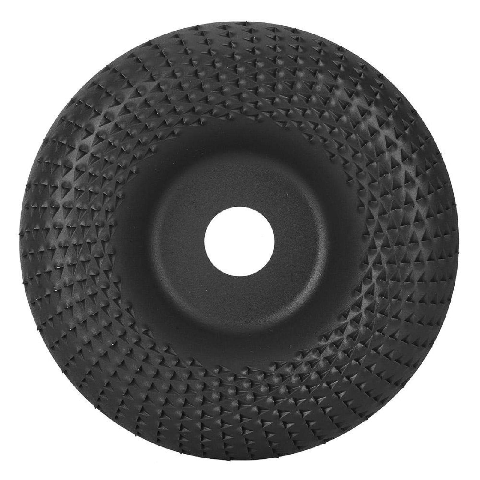 Premium Steel Woodworking Grinding Wheel - High Speed Angle Grinder Disc for Wood Polishing & Shaping - Black Curved Root Carving Disc (E1-534) - Perfect for DIY Projects, Furniture Making & Wood Carving
