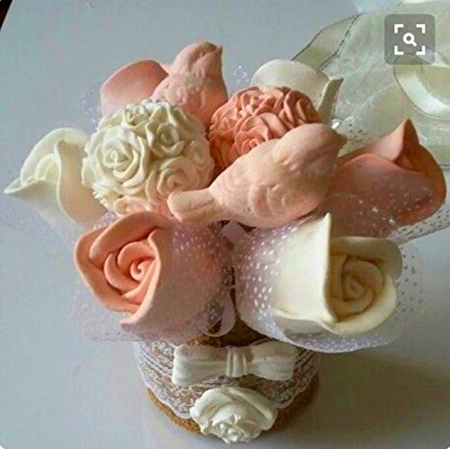 3D Silicone Bird Sparrow Soap Mold - DIY Handmade Soap & Fondant Cake Decorating Tool - Aroma Stone Molds for Baking & Home Crafts (Perfect for Birthday Parties, Wedding Cakes & Gift Making) - Fast US Shipping