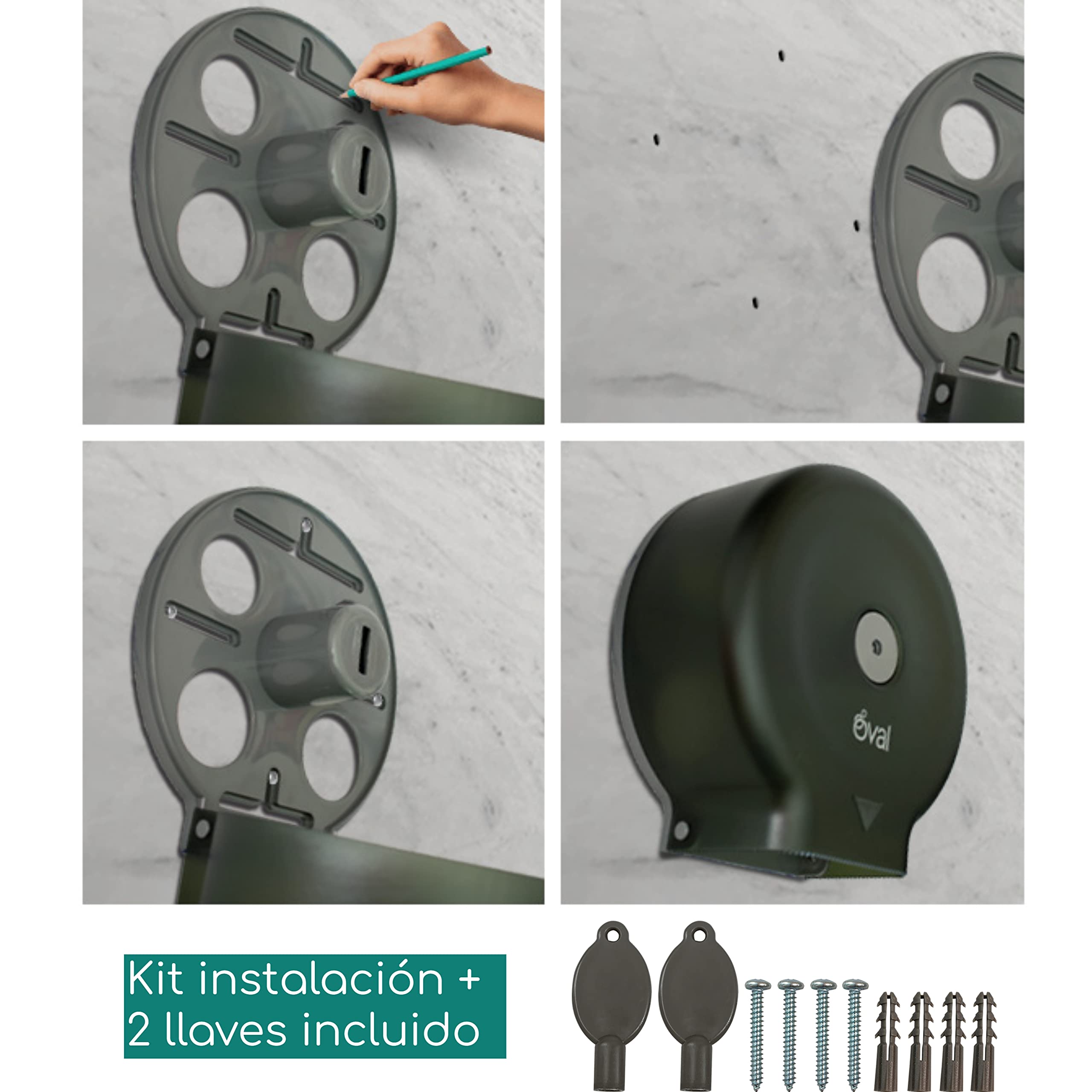 Heavy-Duty Commercial Toilet Paper Dispenser 9