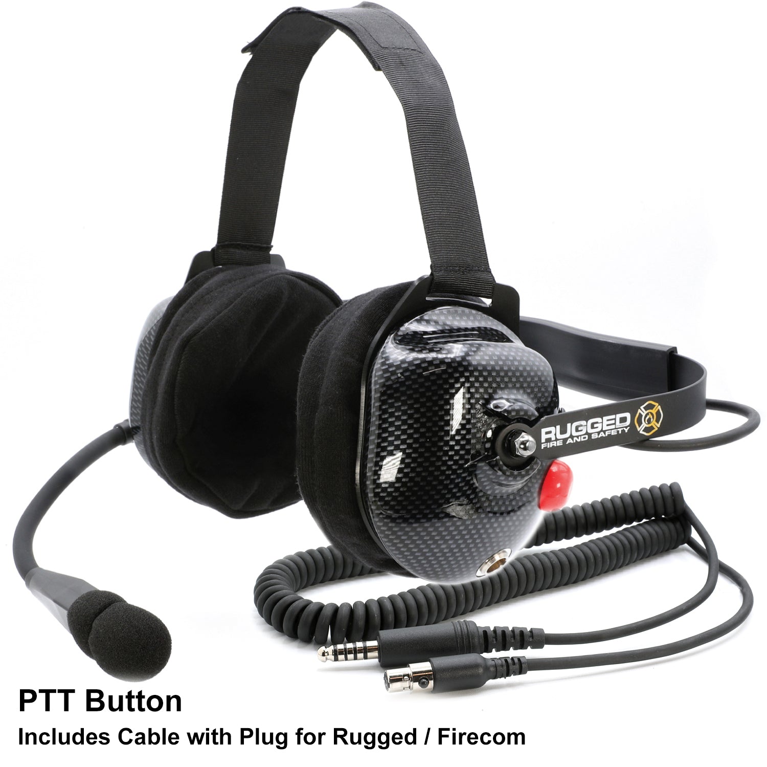 FHS Behind The Head Fire Safety Industrial Headset - ANSI Certified Hearing Protection for Construction, Manufacturing & Emergency Response Teams - Ideal for Loud Work Environments & Fire Safety Training
