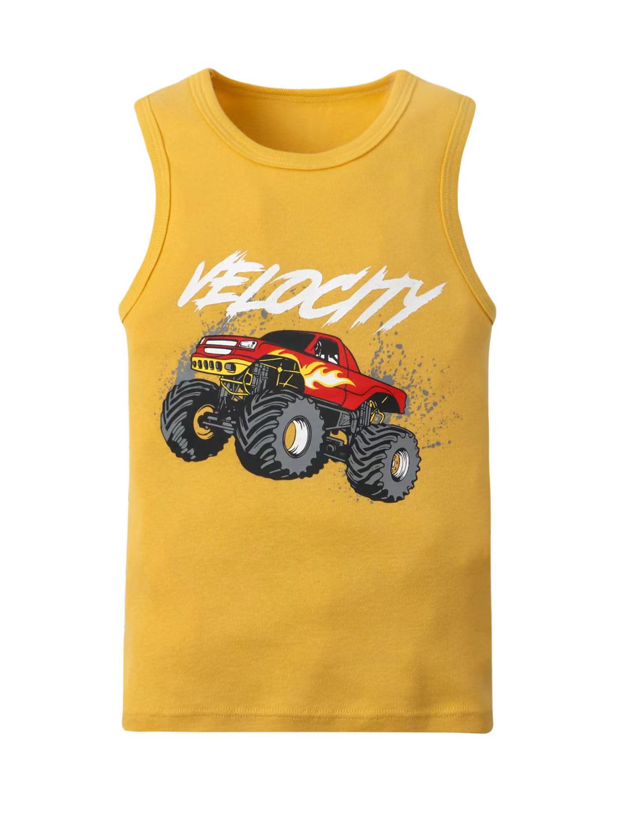 3-Pack Boys' Sleeveless Tank Tops for Toddlers - Soft Cotton Summer Shirts for Playtime, Beach & Outdoor Activities