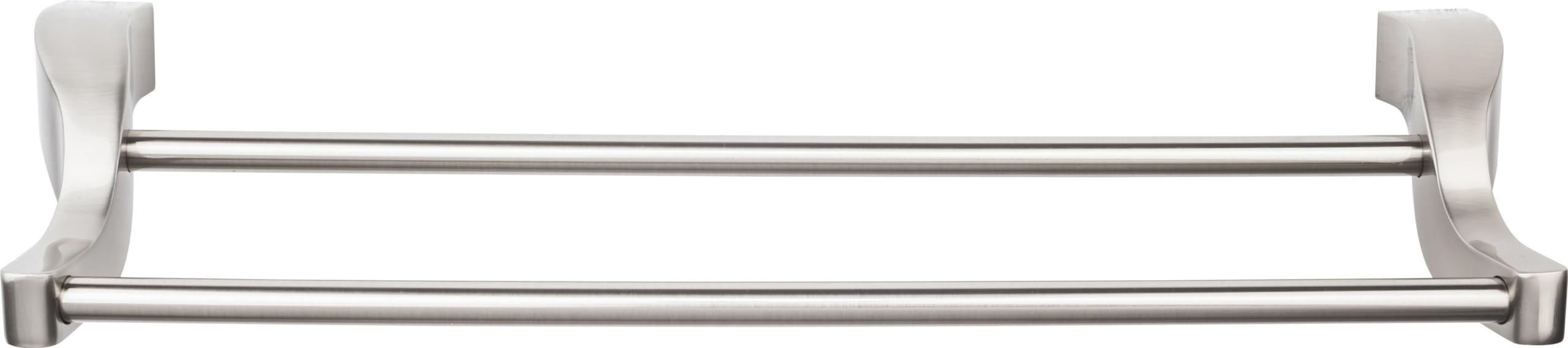 Top Knobs AQ9-BB Aqua Bronze Double Towel Rod for Bathroom - Elegant Towel Holder for Spa, Master Bath & Guest Bathroom Decor