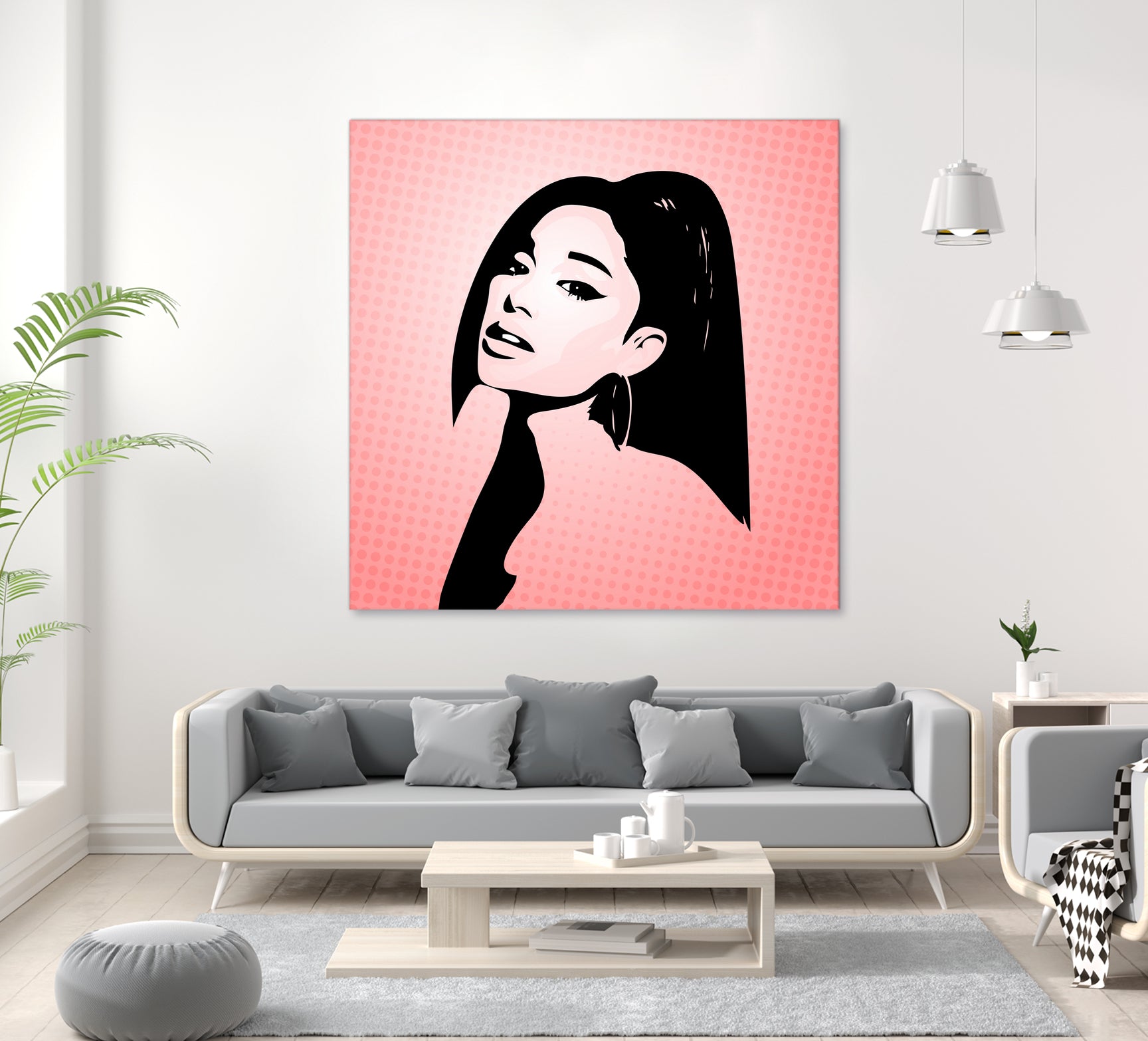 Ariana Grande Pop Art Poster - Vibrant Wall Decor for Bedroom, Living Room, or Office - Perfect Gift for Music Fans & Pop Culture Enthusiasts
