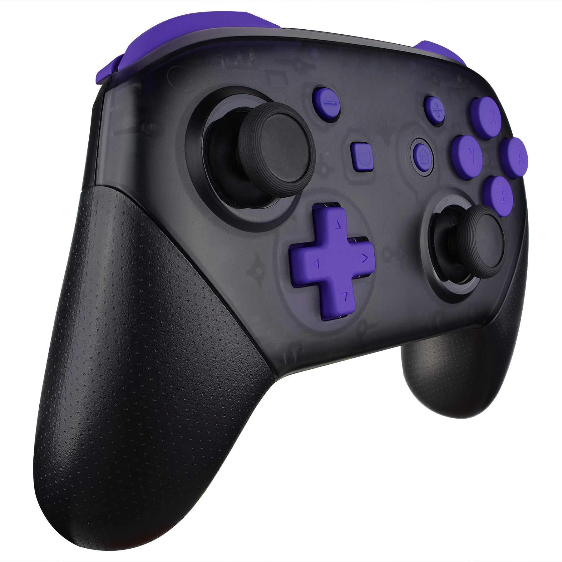 eXtremeRate DIY Replacement Full Set Buttons for Nintendo Switch Pro Controller - Purple | Customize Your Gaming Experience | Perfect for Home Gaming, Travel & Competitive Play