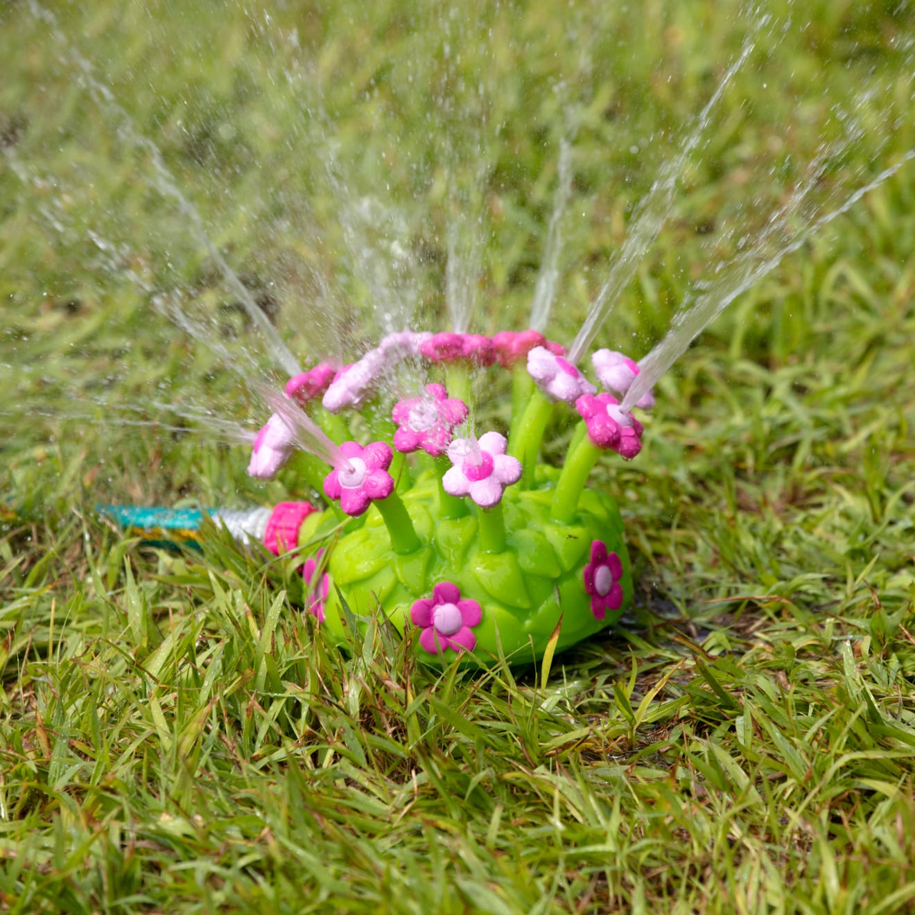 Pretty Petals Sprinkler - Colorful Garden Water Sprayer for Kids & Outdoor Fun | Perfect for Backyard Play, Lawn Cooling, and Summer Activities