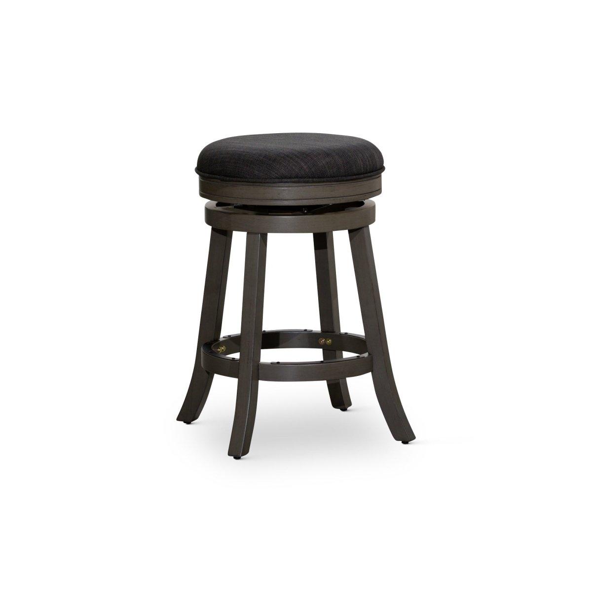 Premium Backless Fabric Swivel Stool - 24