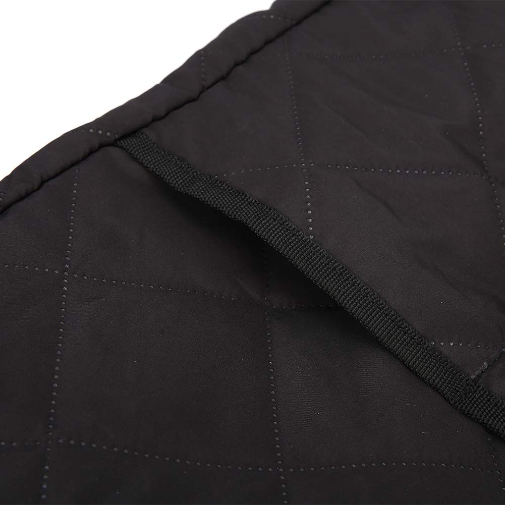 **Quilted Double-Layer Coffee Machine Cover - Washable Cotton Dust Protector for Coffee Makers & Stand Mixers - Black Kitchen Appliance Cover for Home & Cafe Use**