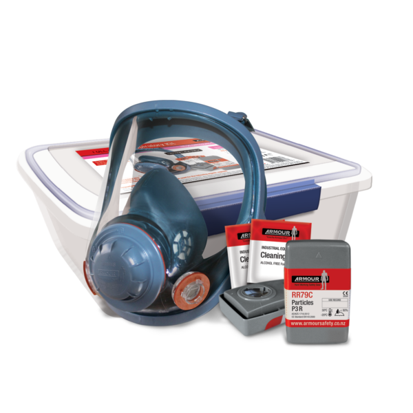 3M 6200 Respirator Mask with P2/P3 Particulate Filters - Full Face Protection for Construction, Woodworking & Industrial Safety - Dust, Paint & Chemical Resistant