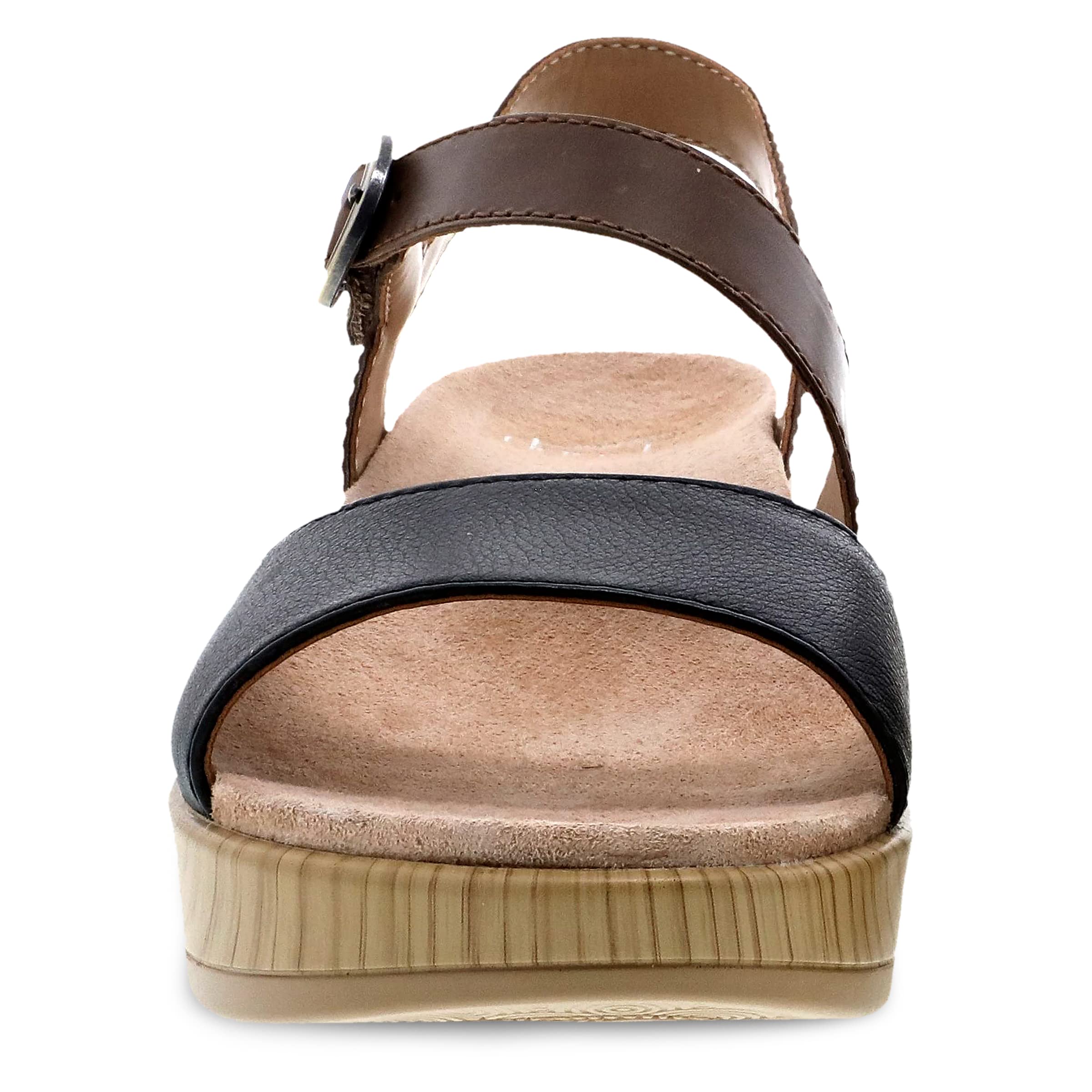 Dansko Marjory Women's Comfortable Platform Sandals with Arch Support - Adjustable Hook & Loop Strap - Lightweight Rubber Sole - Casual & Dressy Shoes for Work, Travel & Everyday Wear