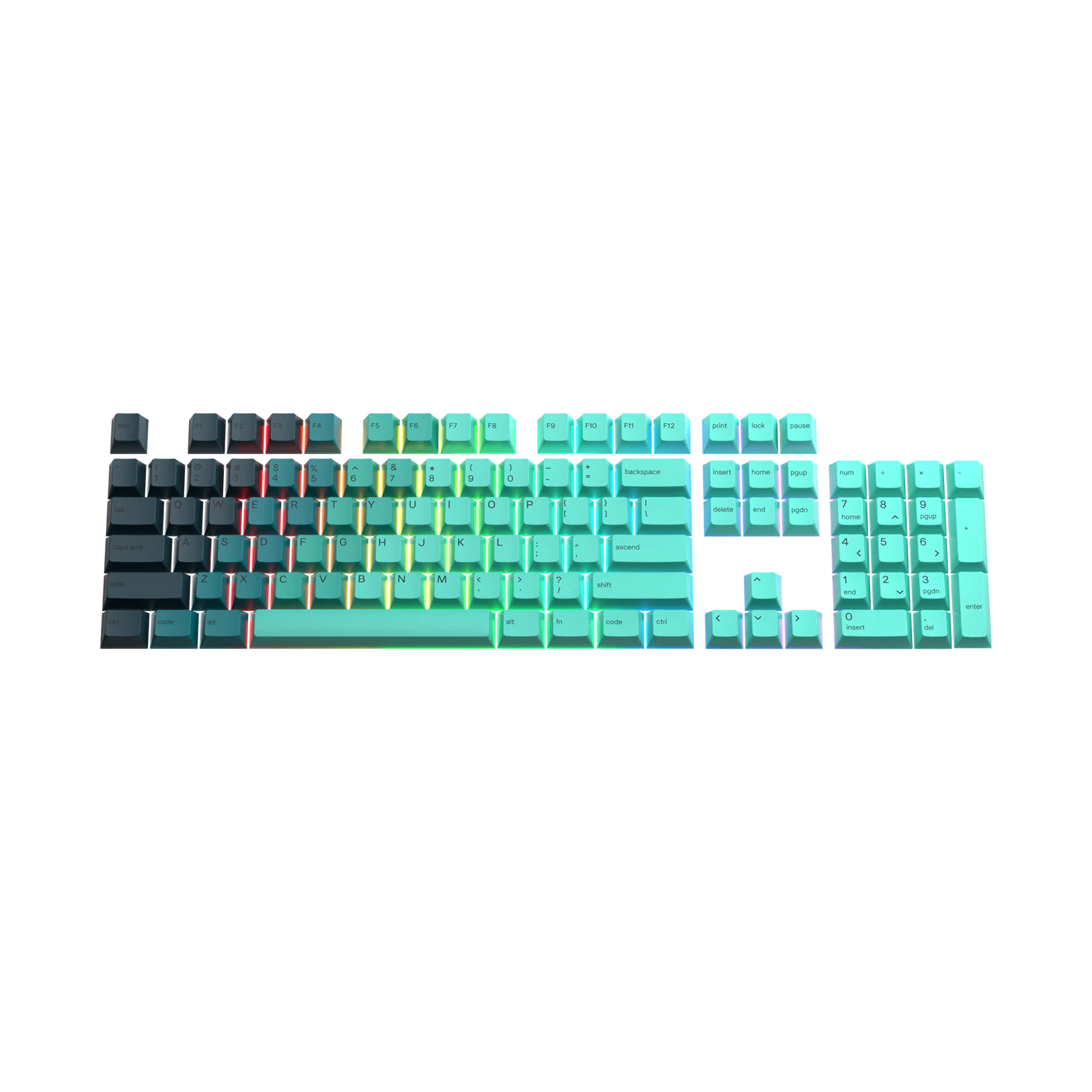 Rainforest Themed Keycaps for Mechanical Keyboards - Customizable, Durable & Aesthetic - Perfect for Gaming, Typing & Office Use