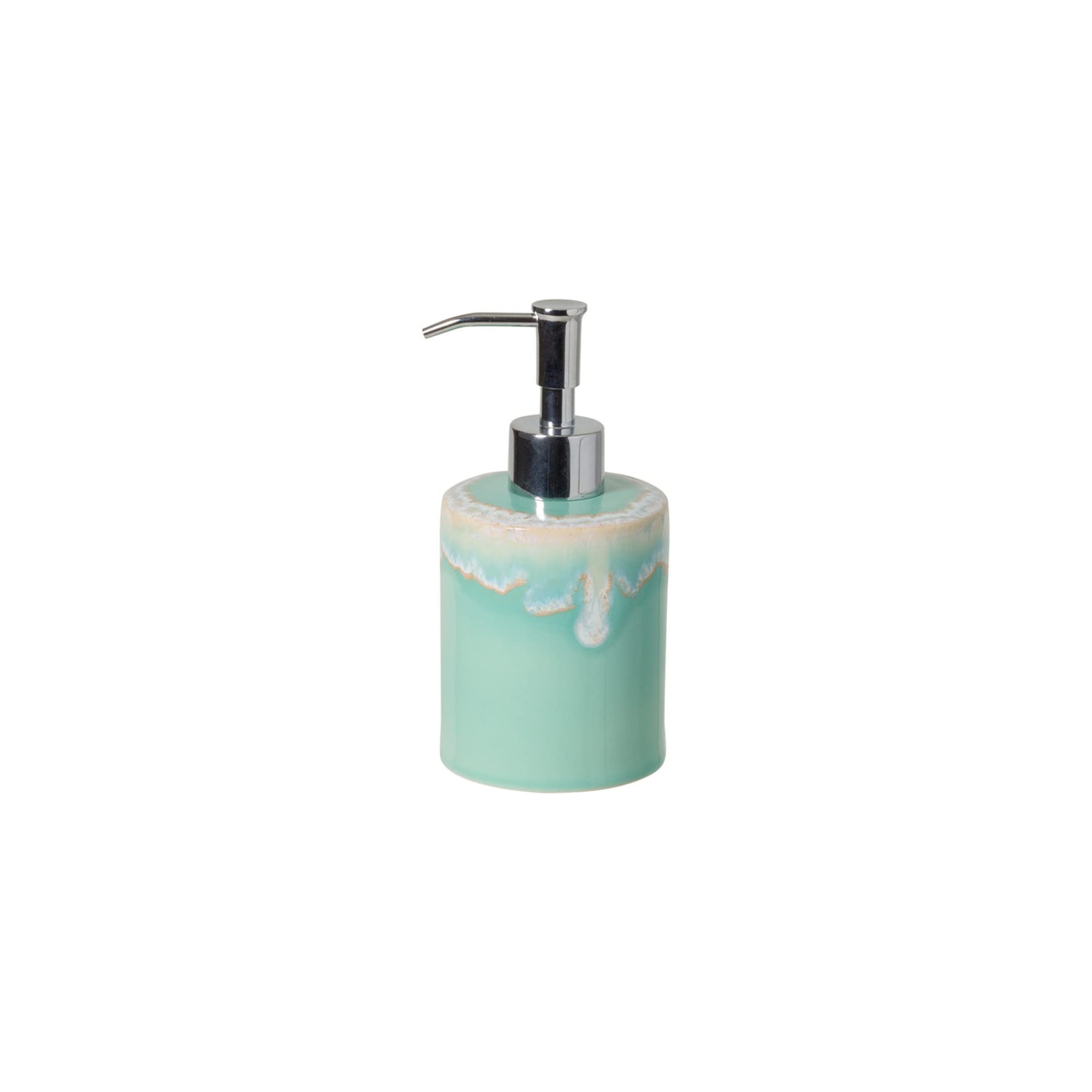 Ceramic Soap Dispenser - Taormina Collection | Stoneware Bathroom Decor for Home & Spa