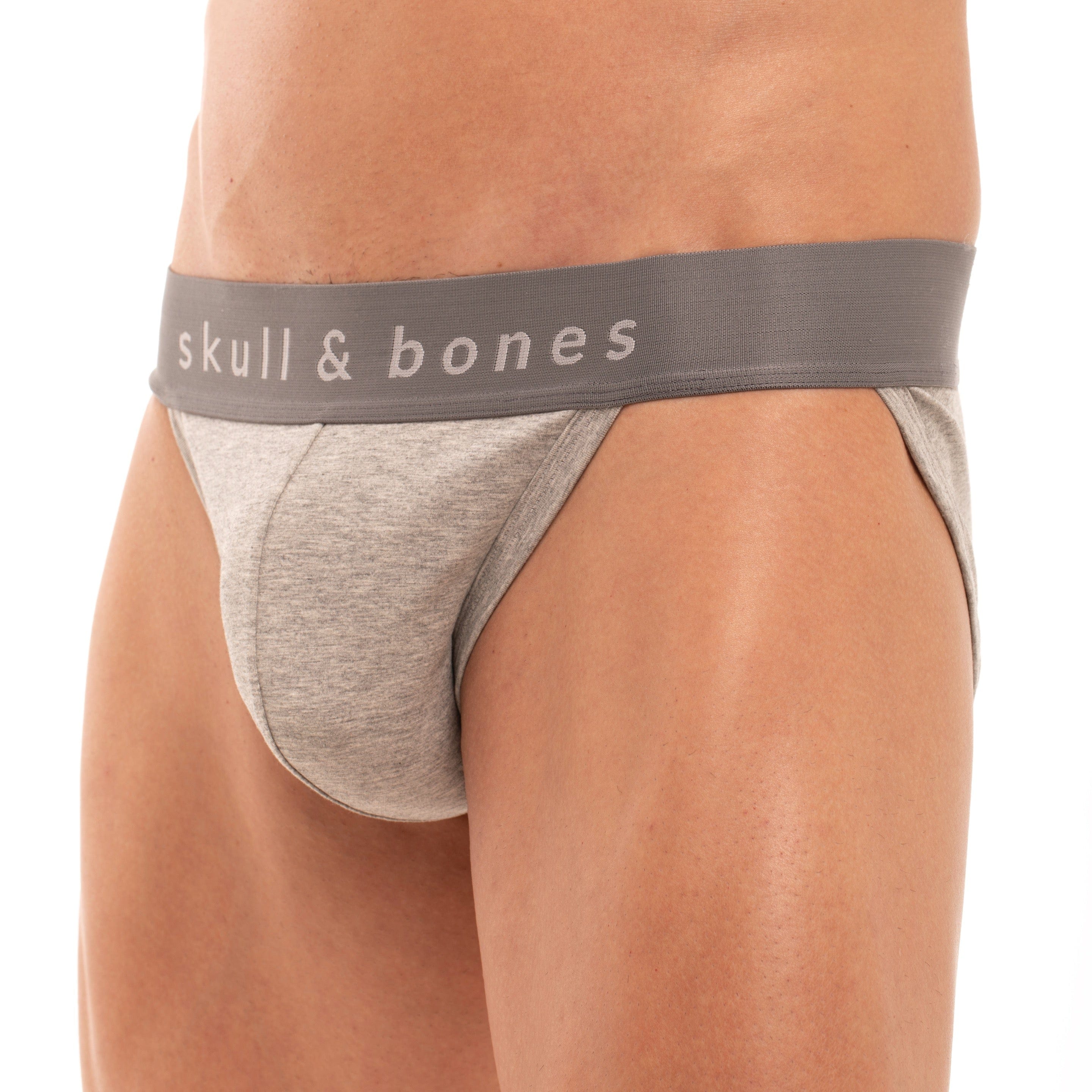 Just the Bones Sport Brief Grey - Comfortable Men's Underwear for Workout & Active Lifestyle