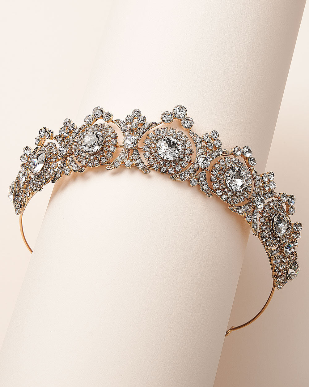 Joelle Vintage Crown - Elegant Rhinestone Tiara for Women | Perfect for Weddings, Prom, Pageants & Special Occasions