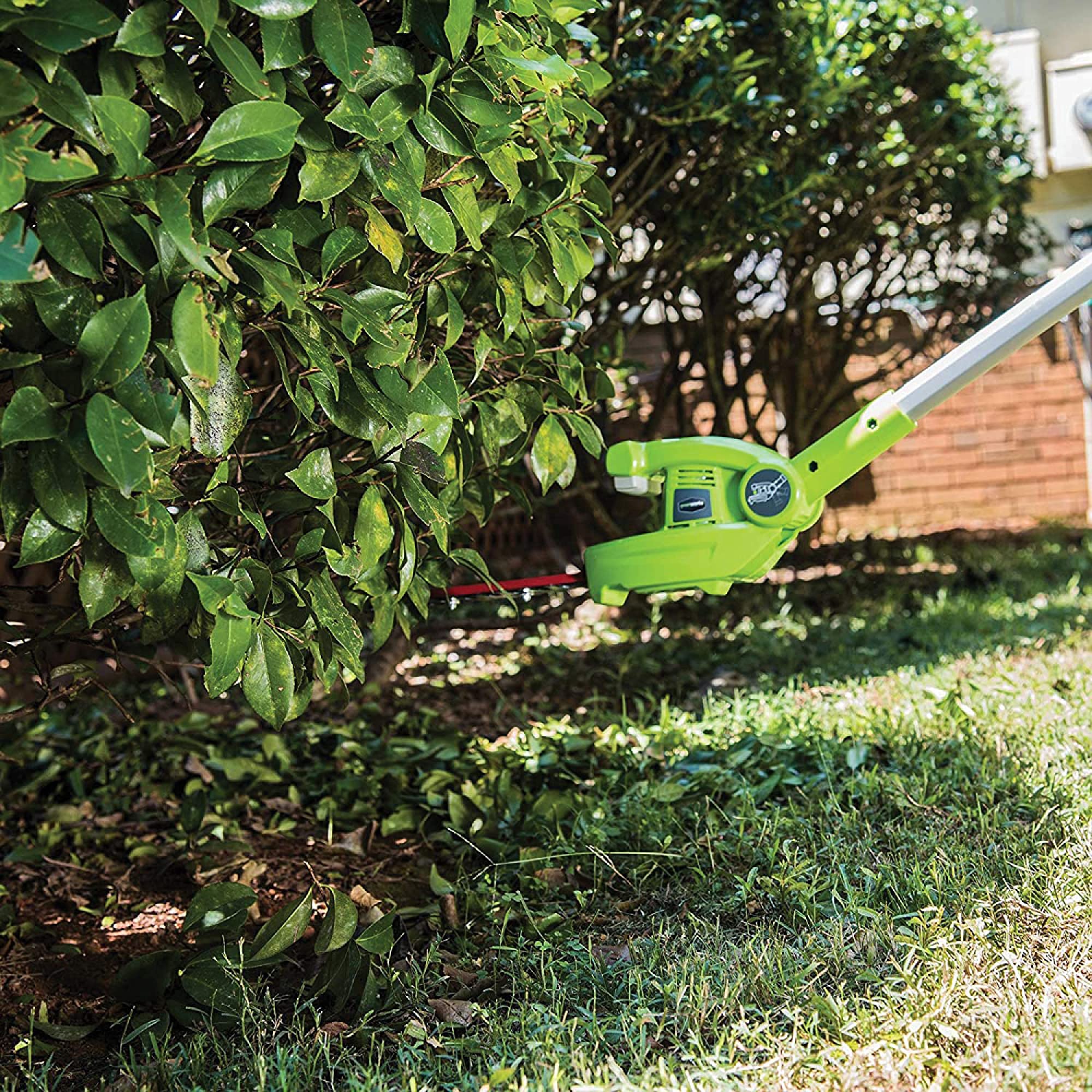 Greenworks 40V 8-Inch Cordless Pole Saw with Hedge Trimmer Attachment | 2Ah Battery & Charger Included | Model 1300402 | Perfect for Tree Trimming, Landscaping & Yard Maintenance