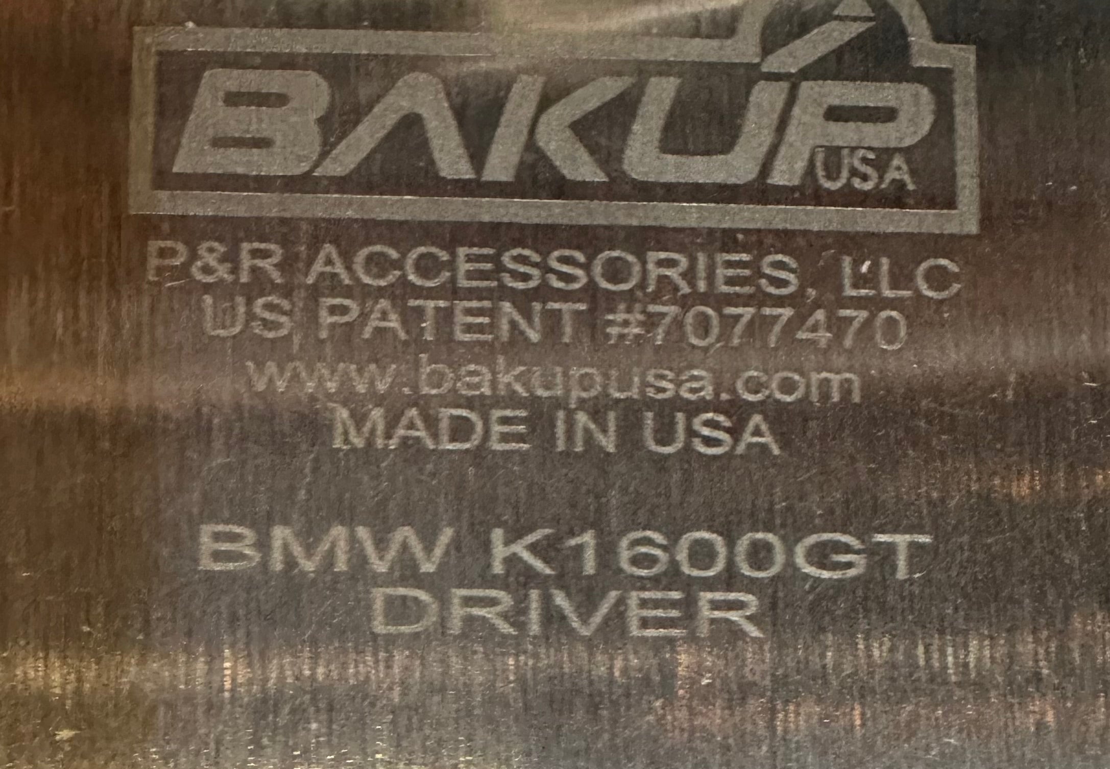 BAKUP K1600GT Rider Backrest - Adjustable Motorcycle Passenger Seat Support for BMW K1600GT/GTL - Comfortable Long Ride Accessories for Touring & Road Trips