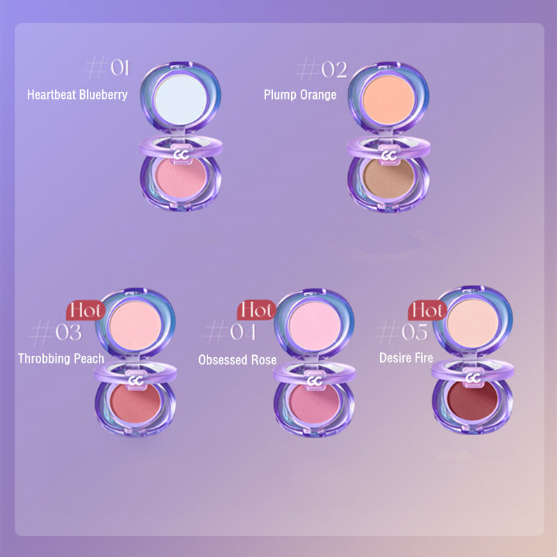 Girls Crush Adventure Game Series 2 Color Matte Blusher - Long Lasting Cheek Makeup for Cosplay, Anime Conventions & Fantasy Costume Parties