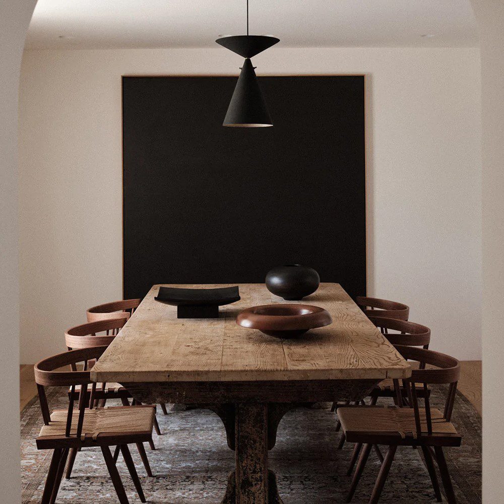 AUDO CPH Releve Serving Tray - Modern Black Platter for Dining, Entertaining & Home Decor | Perfect for Cheese Boards, Appetizers & Coffee Table Display