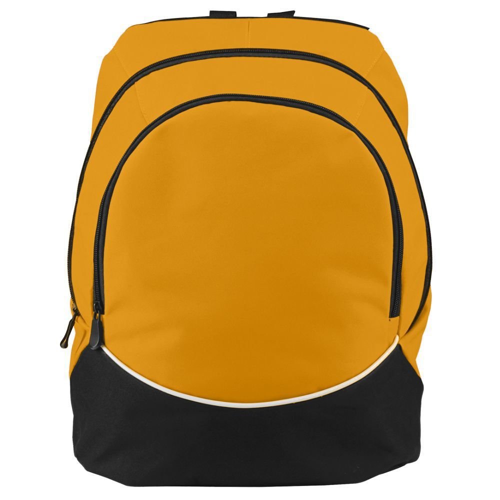 Premium Tri-Color Backpack (Gold/Black/White) - Durable Unisex Laptop Backpack for School, Work & Travel - Water-Resistant College Bookbag with USB Charging Port