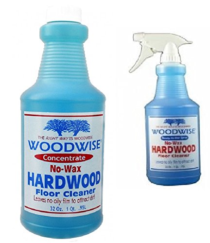 Woodwise 2-Pack Ready-to-Use No-Wax Hardwood Floor Cleaner Spray - 32oz Each - Safe for All Hardwood Floors - Perfect for Daily Cleaning & Maintenance of Wood Floors in Homes & Offices