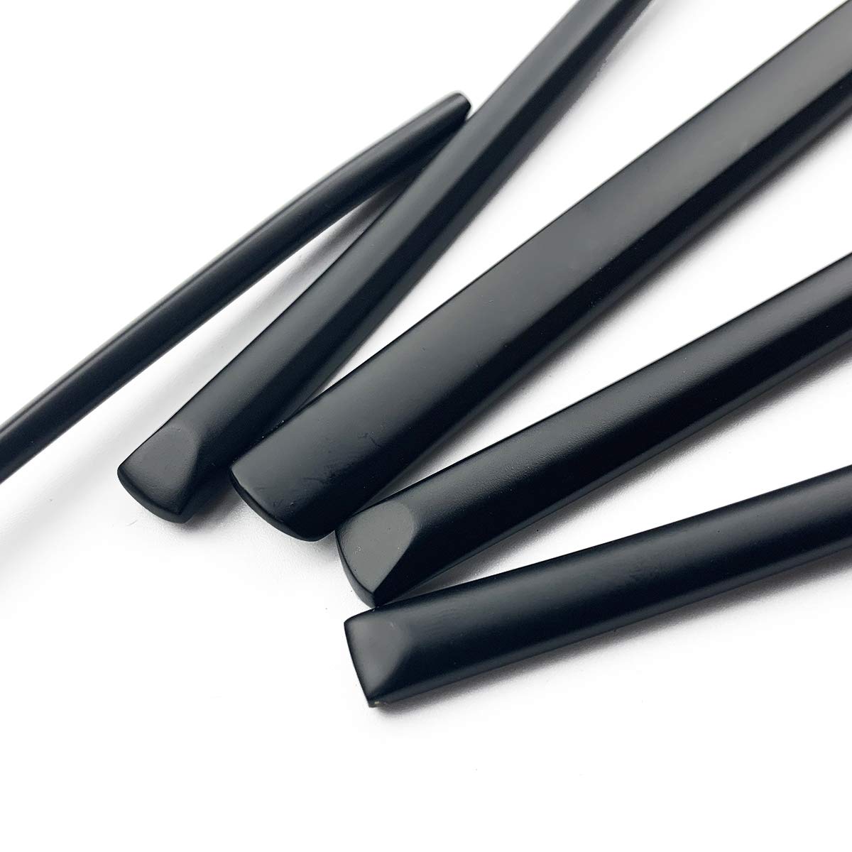 Premium JASHII 5-Piece Modern Silverware Set - 18/10 Stainless Steel Elegant Flatware with Square Edge - Mirror Polished & Dishwasher Safe (Black Silver) - Perfect for Fine Dining, Wedding Gifts & Upscale Kitchen Utensils