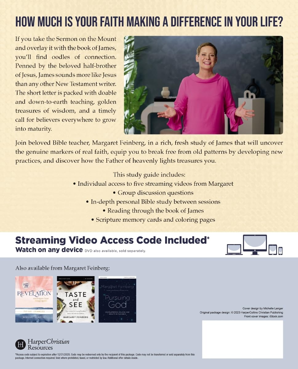 James Bible Study Guide with Streaming Video - What You Do Matters | Beautiful Word Bible Studies | Perfect for Group Devotionals & Personal Spiritual Growth
