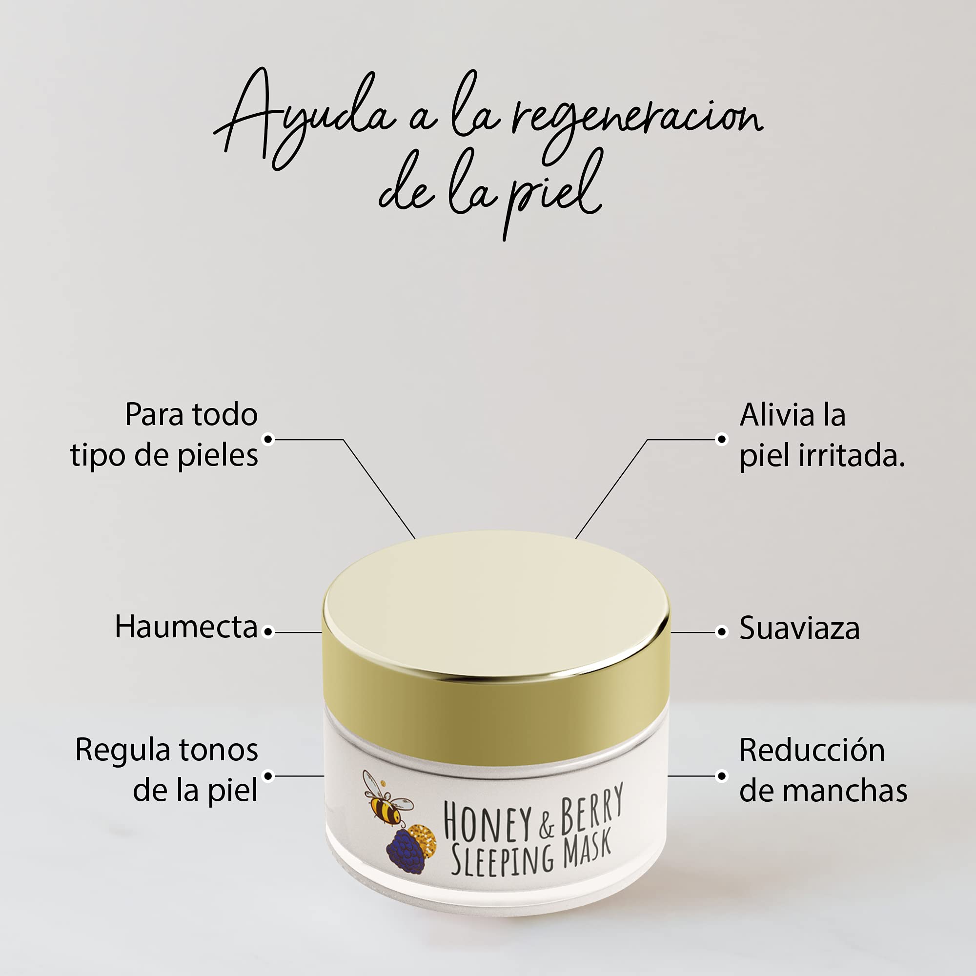 HAYAN K BEAUTY Honey & Berry Overnight Sleeping Face Mask - Hydrating & Brightening Night Cream for Glowing Skin | Perfect for Dry, Dull Skin & Overnight Skincare Routine