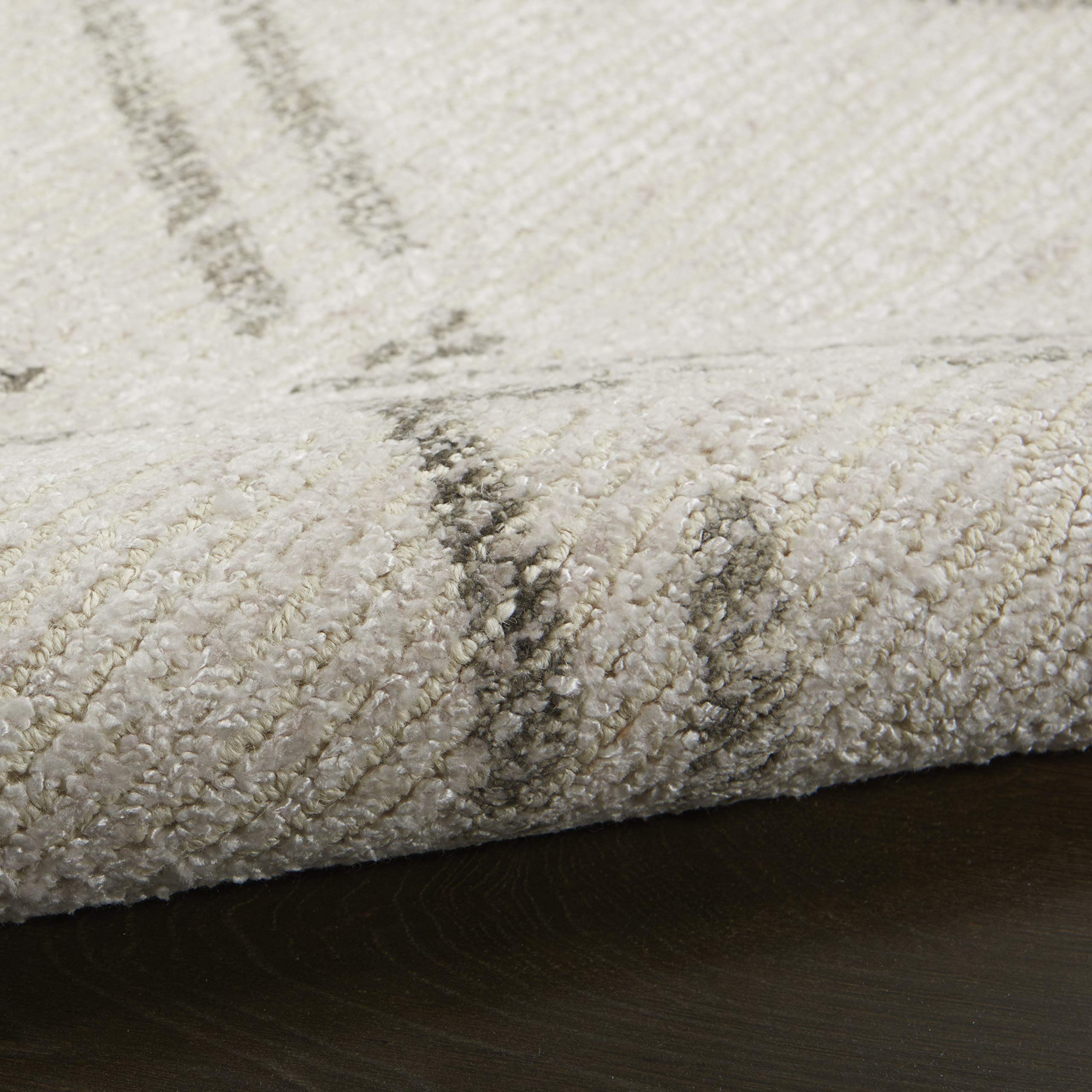 Nourison Venosa Modern Ivory/Grey 3'9