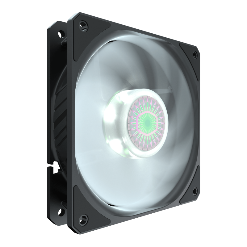 Cooler Master MFX B2DN 18NPW R1 SickleFlow 120 PWM White LED Case Fan - High Airflow, Quiet Cooling for PC Gaming & Computer Builds (2-Year Warranty) - Perfect for Gaming Rigs, Workstations & PC Cooling Systems