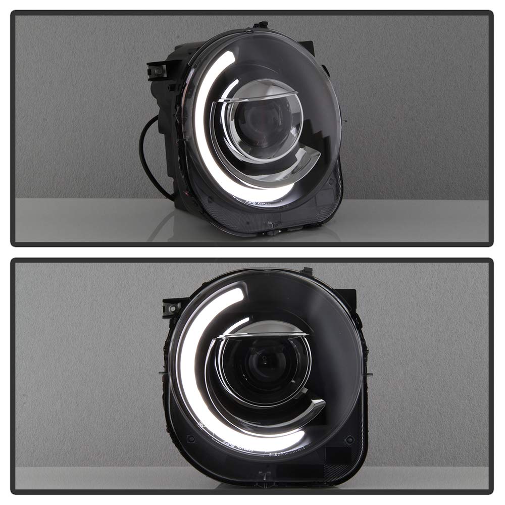 Jeep Renegade 2015-2017 LED DRL Headlight Tubes - Black/Clear Lens for Enhanced Visibility & Style | Perfect for Off-Roading & Night Driving