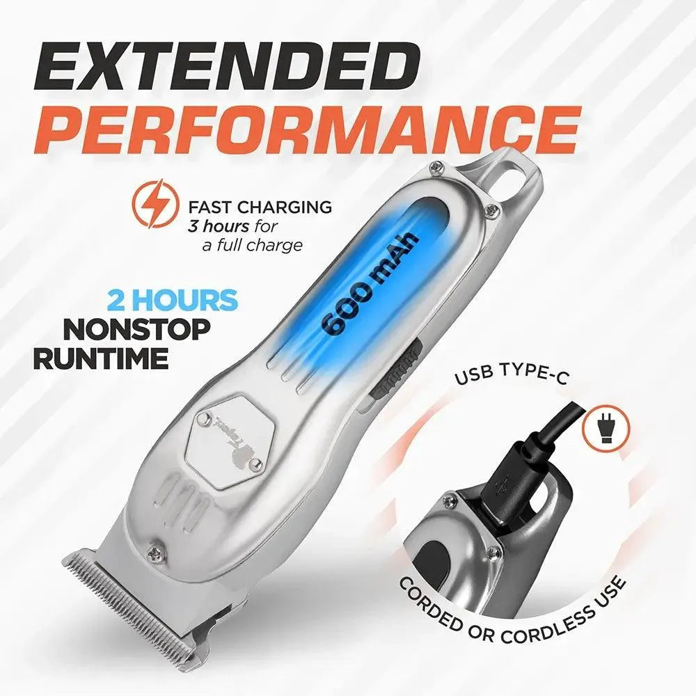 Professional Hair Clipper for Men & Women - Cordless Rechargeable Hair Trimmer with Adjustable Guide Combs - Perfect for Home Haircuts, Beard Trimming & Grooming (Great Gift for Dad, Husband & Barbers)