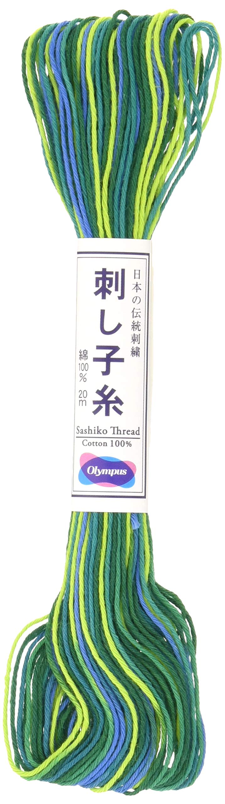 Olympus 20m Thread Skein - Premium Blue & Green Embroidery Floss for Cross Stitch, Needlework & DIY Crafts | Perfect for Handmade Gifts, Scrapbooking & Fabric Arts