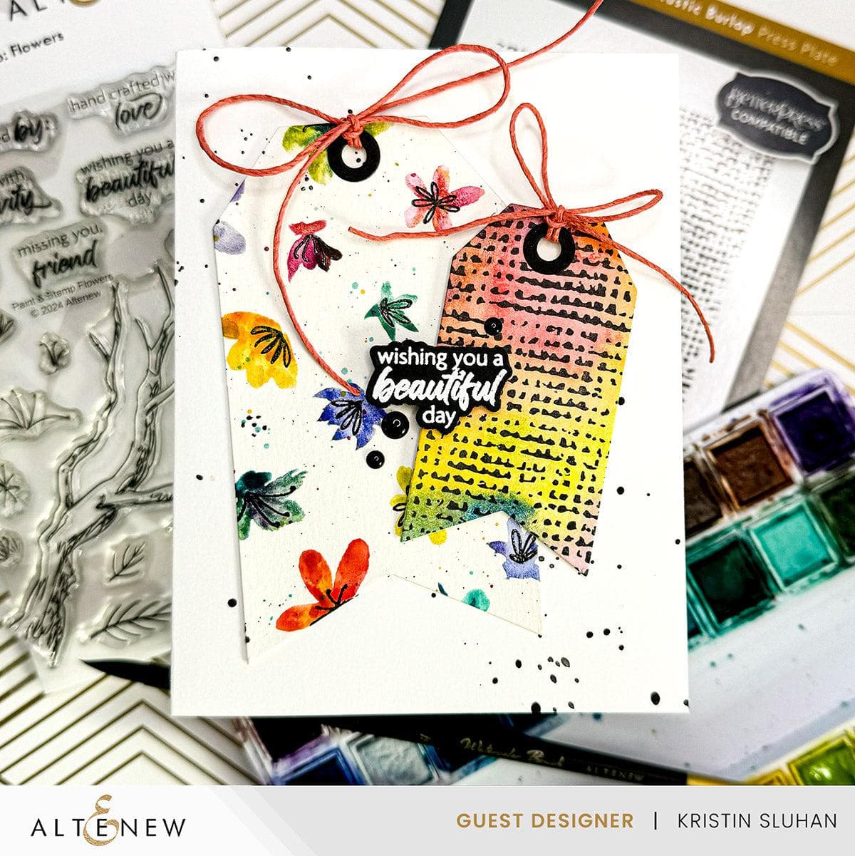 Flower Stamps & Paint Set for DIY Crafts, Scrapbooking, and Card Making - Perfect for Home Decor and Gift Projects