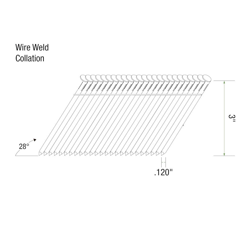 Grip-Rite GRW10H1 28-Degree Collated Wire Fasteners, 3