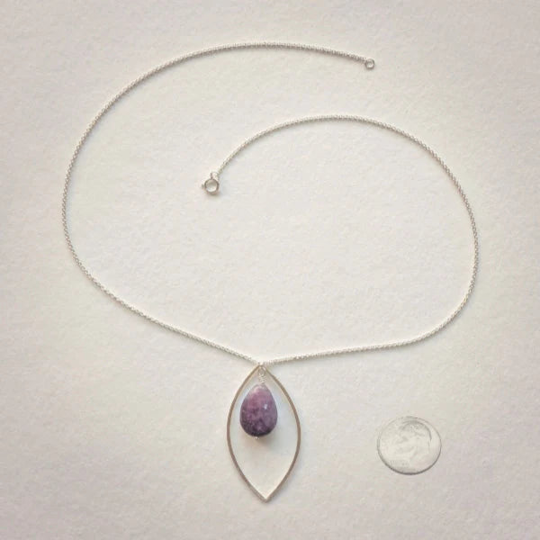 Elegant Marquise Cut Lilac Necklace for Women - Perfect for Weddings, Parties & Special Occasions