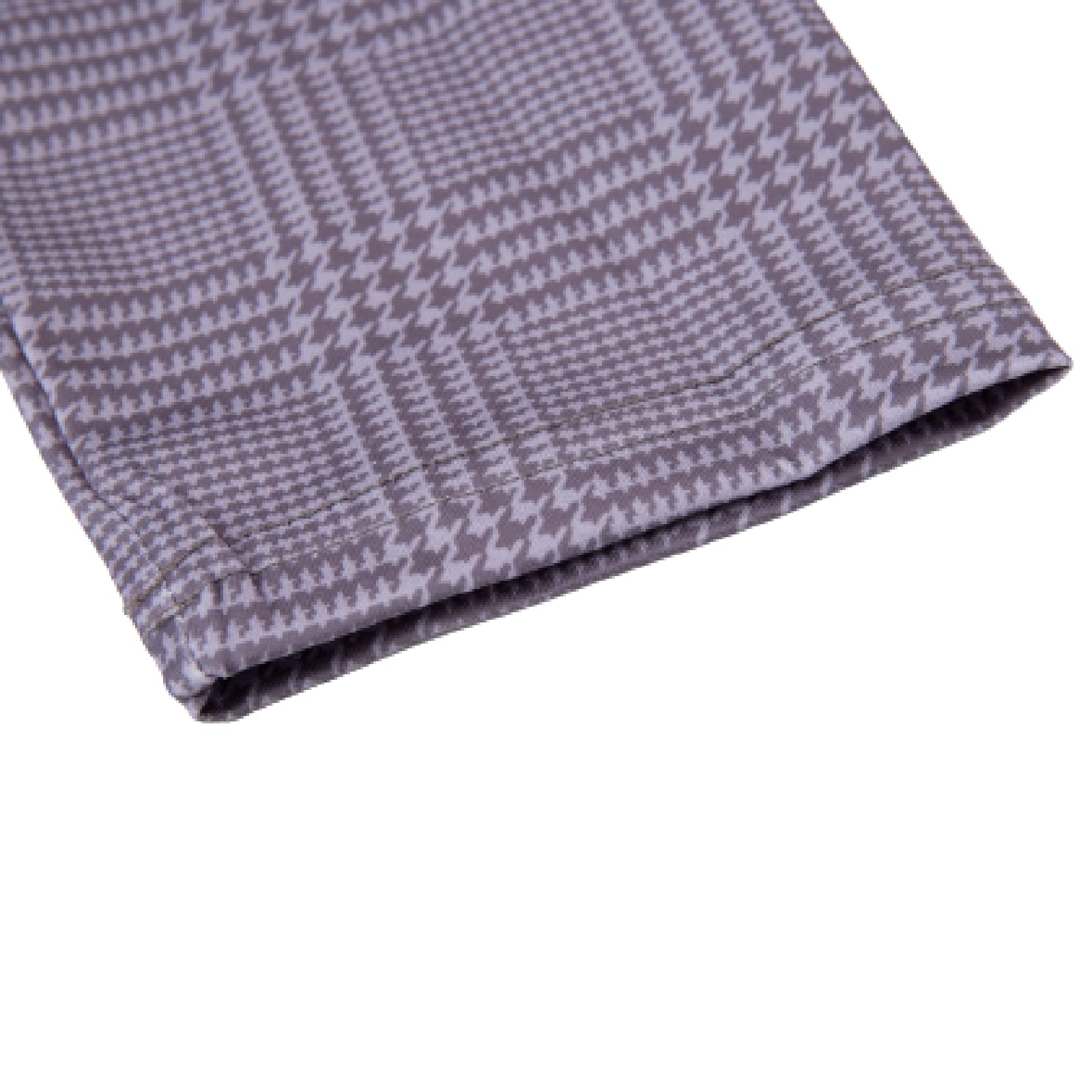 Men's Slim Fit Thermal Long Sleeve Turtleneck Undershirt - Plaid Houndstooth Pattern for Layering & Cold Weather - Casual, Business & Outdoor Activities