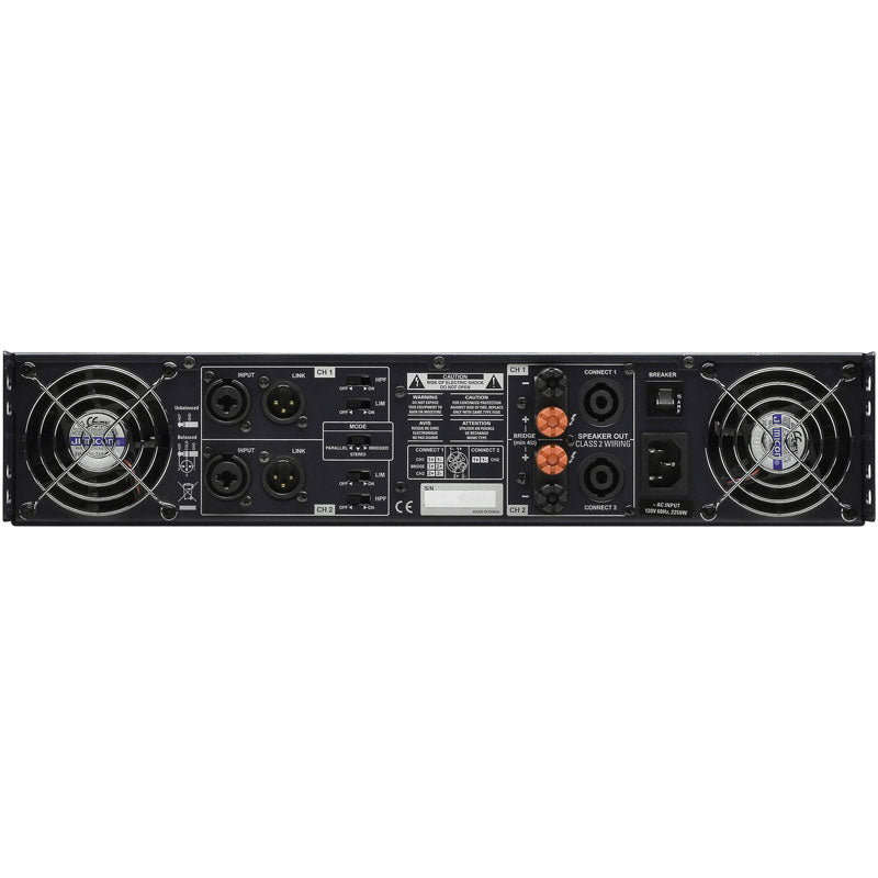 Cerwin Vega CV 2800 High Performance Professional Power Amplifier - 2000W RMS Power for Live Sound, DJ & Studio Audio Systems | Perfect for Concerts, Clubs & Home Theater Setups