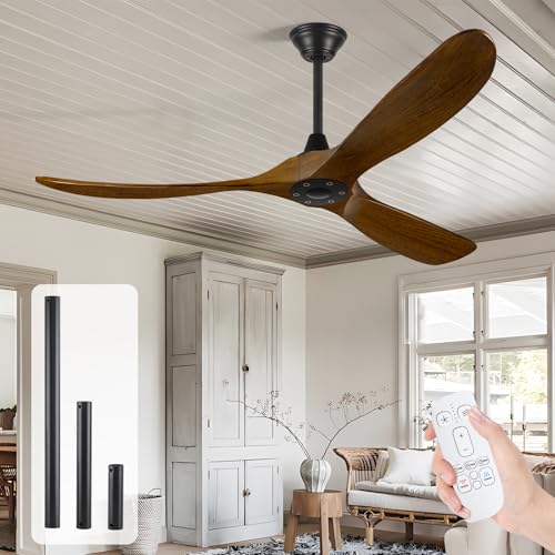 52 Inch Walnut Color Ceiling Fan no Light